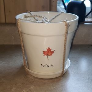Rae dunn autumn plant pot